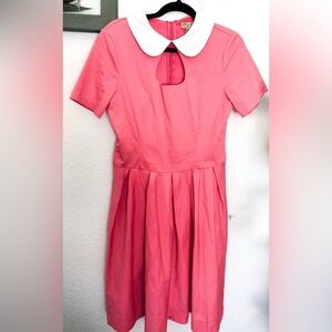 Lindy Bop Peter Pan Collar Cut Out Pinup Vintage Style Midi Dress